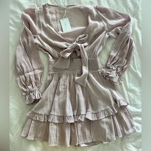 Knee length delicate dress